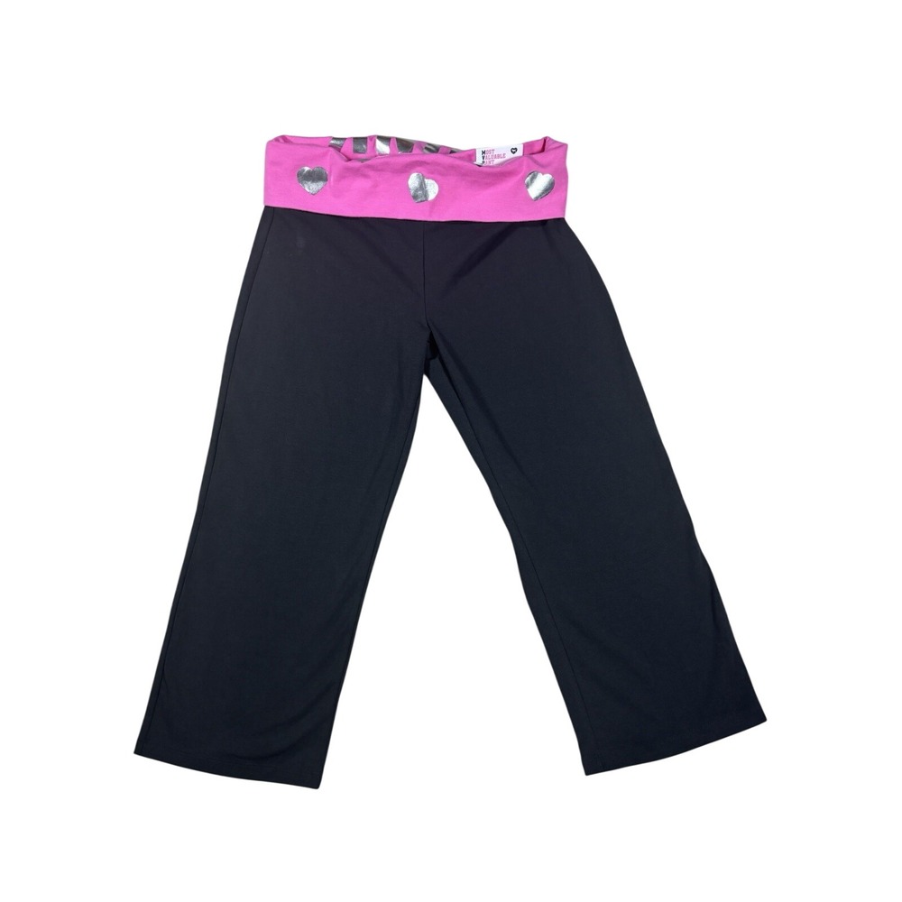 Y2K Victoria's‎ Secret PINK Most Valuable Pant Crop Yoga Leggings Pink Hearts M